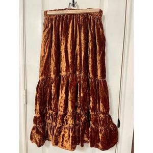 Magnolia Pearl Velvet Rust Bloomer Pants One size
